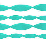 Jumbo Turquoise Crepe Paper Streamer - 152m