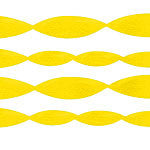 Jumbo Yellow Crepe Paper Streamer - 152m