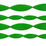 Green Crepe Paper Streamer - 24m