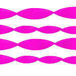 Hot Pink Crepe Paper Streamer - 24m