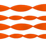 Orange Crepe Paper Streamer - 24m