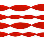 Red Crepe Paper Streamer - 24m