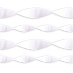 White Crepe Paper Streamer - 24m