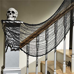 Black Creepy Cloth - 1.5m Halloween Decoration