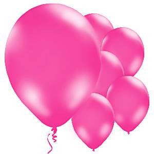 Hot Pink Balloons - 11'' Latex