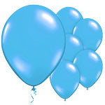 Blue Balloons - 11" Metallic Latex