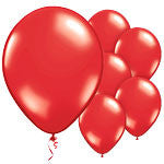 Red Balloons - 11'' Metallic Latex