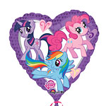 My Little Pony Heart Shaped Balloon - 18" Foil