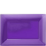 Purple Serving Platters - 23cm x 32cm Plastic