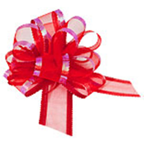 Organza Pull Bow - Red