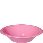 Baby Pink Party Bowls - 335ml Plastic - Craftwear Party