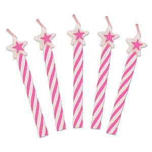 Pink Star Top Candles