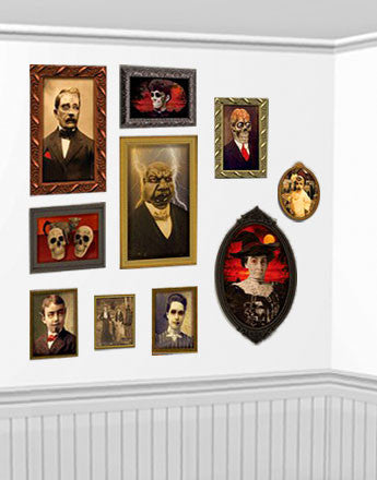 Gothic Mansion Portraits Add-On - 1.65m Halloween Decoration