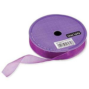 Purple Organza Ribbon - 20m