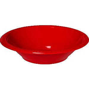 Red Party Bowls - 335ml Plastic