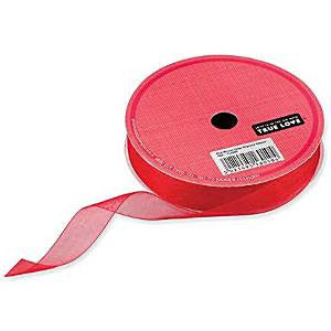 Red Organza Ribbon - 20m