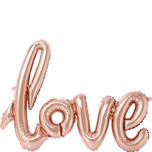 Rose Gold Love Foil Balloon - 30"