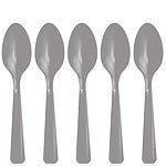 Silver Plastic Spoons