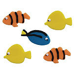 Tropical Fish Sugar Toppers - Cake Decorations