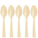 Ivory Plastic Spoons