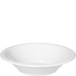 White Party Bowls - 355ml Plastic