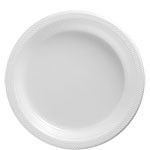 White Plates - 23cm Plastic Party Plates